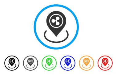 Konumu yuvarlak simge dalgalanma