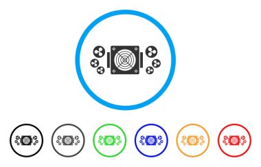 ASIC aygıt yuvarlak simge madencilik dalgalanma