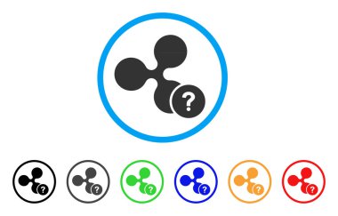 Bilinmeyen durum yuvarlak simgesi dalgalanma