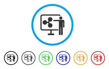 Genel rapor yuvarlak simge dalgalanma