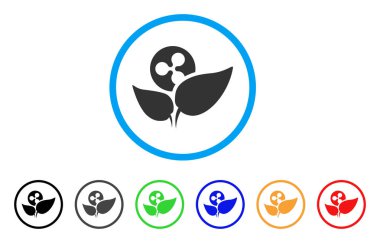 Başlangıç Filiz yuvarlak simge dalgalanma