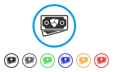 Nem banknotlar simgesi yuvarlak