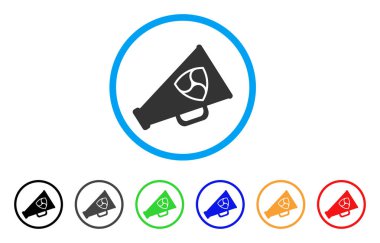 Nem megafon simgesi yuvarlak