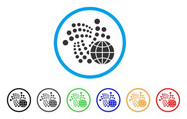 Iota küresel yuvarlak simge
