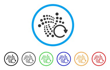 Iota tekrar ok simgesi yuvarlak