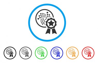 Iota yıldız ödül yuvarlak simge