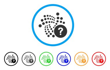 Iota devlet soru yuvarlak simgesi