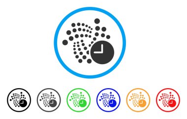 Iota saat yuvarlak simgesini