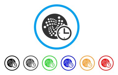 Iota zaman kredi yuvarlak simge