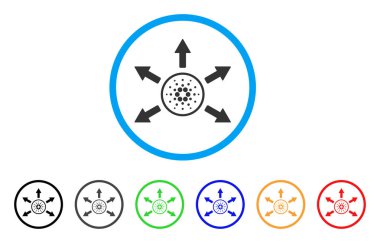 Cardano dağıtım okları simge yuvarlak