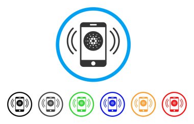 Cardano mobil bankacılık simgesi yuvarlak