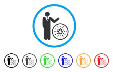 İşadamı Cardano yuvarlak simge göster