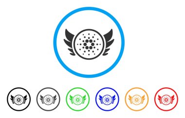 Cardano yatırımı simgesi yuvarlak