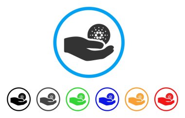 Cardano ödeme el yuvarlak simgesi