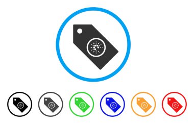 Cardano etiketi simgesi yuvarlak