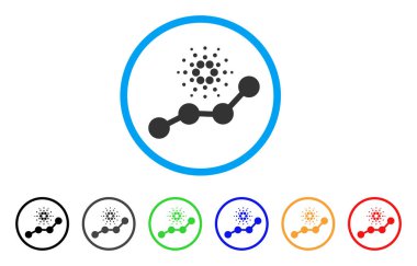 Cardano eğilim simgesi yuvarlak