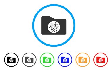 Iota klasör yuvarlak simgesi