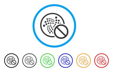 Kısıtlı Iota yuvarlak simge