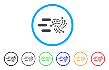 Iota yuvarlak simge göndermek
