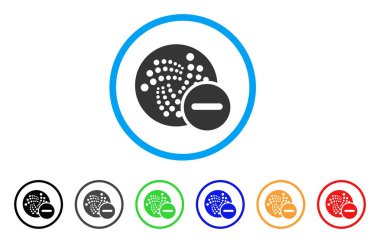 Yasak Iota yuvarlak simge