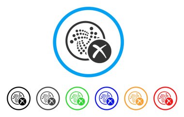 Iota yuvarlak simge silmek