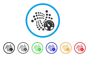 Iota ölçer yuvarlak simge