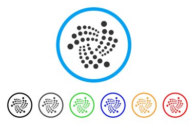 Iota yuvarlak yuvarlak simge