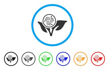 Iota başlangıç Filiz yuvarlak simge