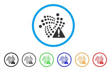 Iota uyarı yuvarlak simgesi