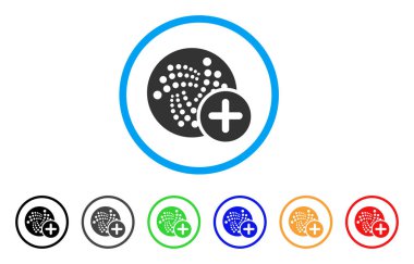 Artı Iota yuvarlak simge