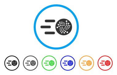 Iota yuvarlak simge göndermek
