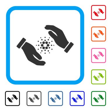 Cardano eller simgesini çerçeveli