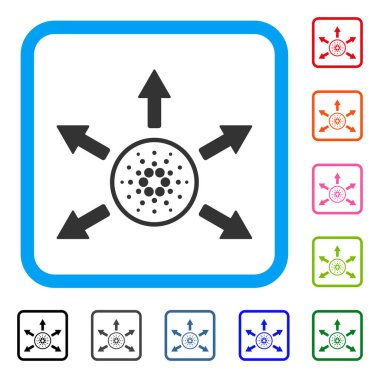 Cardano dağıtım okları simge çerçeveli