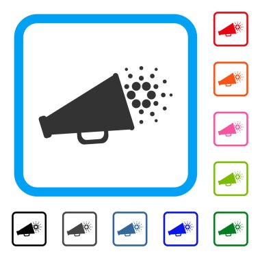 Cardano megafon simgesi çerçeveli