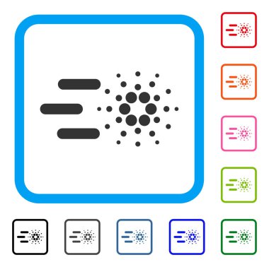Hızlı Cardano simgesi çerçeveli