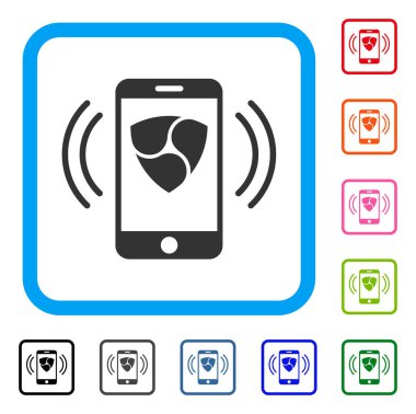 Nem mobil bankacılık simgesi çerçeveli