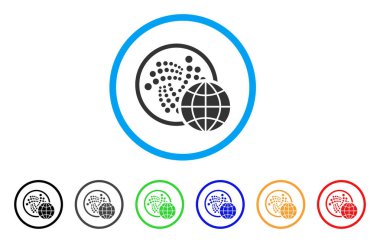 Iota küresel yuvarlak simge