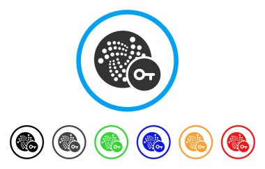 Iota anahtar simgesi yuvarlak