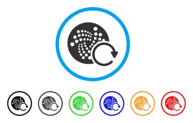 Iota tekrar yuvarlak simge