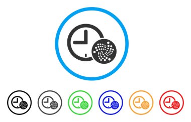 Iota saat yuvarlak simgesini