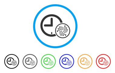 Iota saat yuvarlak simgesini