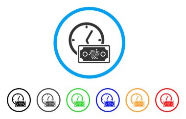 Iota banknot kredi simgesi yuvarlak