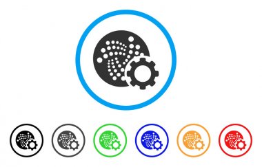 Iota yapılandırmak dişli yuvarlak simge