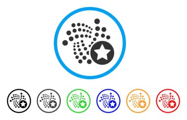 Iota Favoriler yıldız simgesini yuvarlak