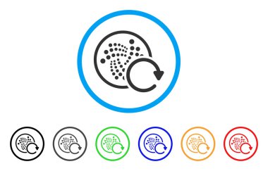 Iota tekrar yuvarlak simge