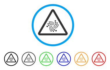 Iota uyarı yuvarlak simgesi