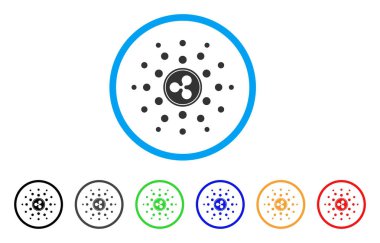 Madeni para Parlatıcı yuvarlak simge dalgalanma