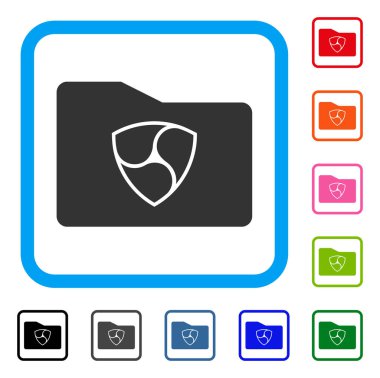 Nem cüzdan simgesi çerçeveli