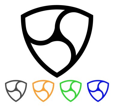 Nem para birimi vektör simgesi