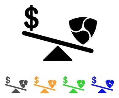 Doları Nem dengesi vektör simge salıncaklar